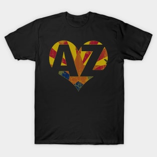 Vintage Arizona Heart Flag AZ Arizonian T-Shirt